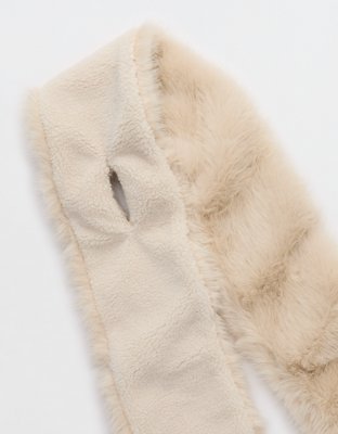 Шарф Aerie Reversible Fur Sherpa, цвет: Cake Batter — фото 2