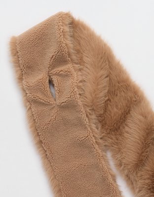 Aerie Reversible Fur Sherpa Scarf