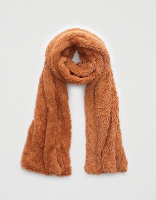 sherpa hooded scarf