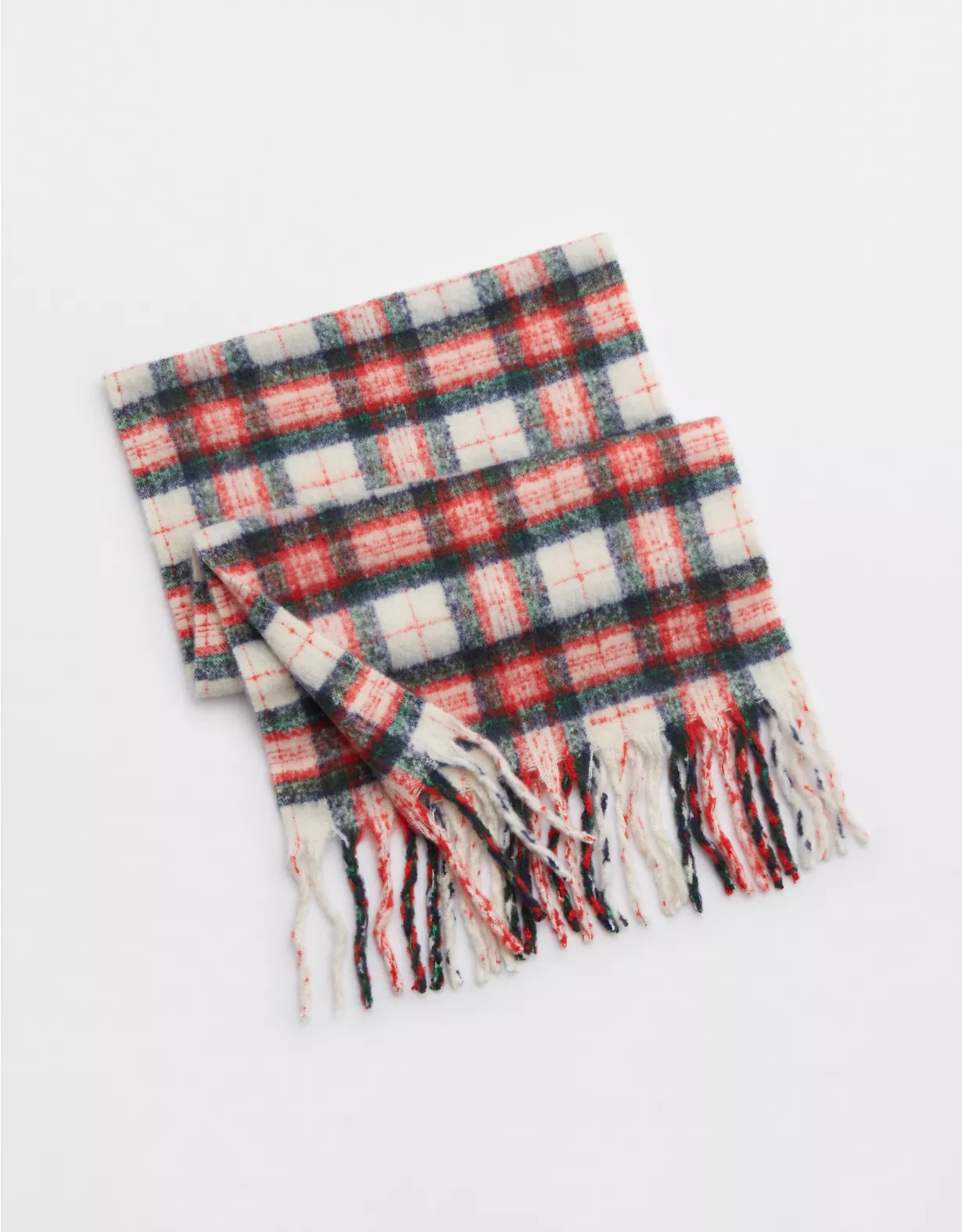 Aerie Plaid Brushed Heavyweight Scarf