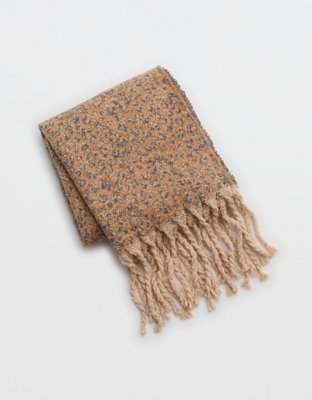 Aerie Jacquard Leopard Scarf