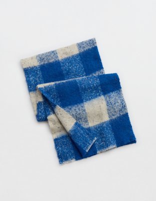 Женские аксессуары Aerie Plaid Medium Weight Scarf — фото 3