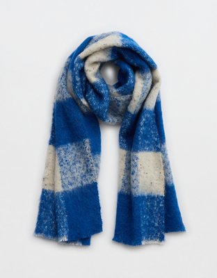 Женские аксессуары Aerie Plaid Medium Weight Scarf — фото 2