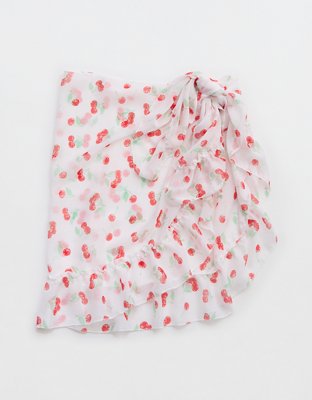Aerie Chiffon Ruffle Mini Sarong