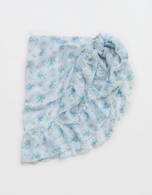 Aerie Sarong Pequeña de Chiffón con Volantes