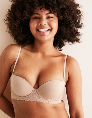 Aerie Real Happy Strapless Push Up Bra