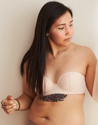 Aerie Real Happy Strapless Push Up Bra