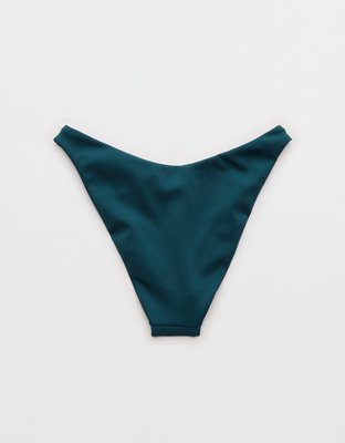 Низ бикини Left Dip — Aerie, цвет: Аквамариновый бирюзовый — фото 4