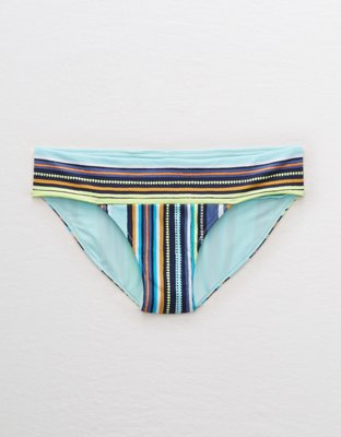 aerie smocked tie cheeky bikini bottom