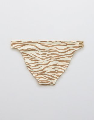 Aerie Animal Print Pique Knot Bikini Bottom