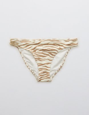 Aerie Animal Print Pique Knot Bikini Bottom