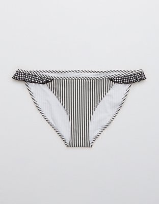 Aerie Bottom de bikini de cloqué con volantes