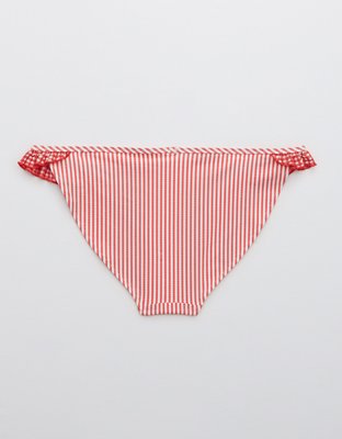 Aerie Seersucker Ruffle Bikini Bottom