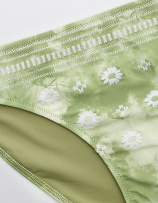Aerie Embroidered Bikini Bottom