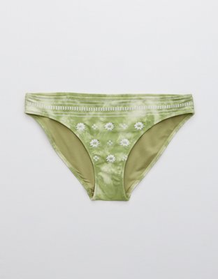 Aerie Embroidered Bikini Bottom