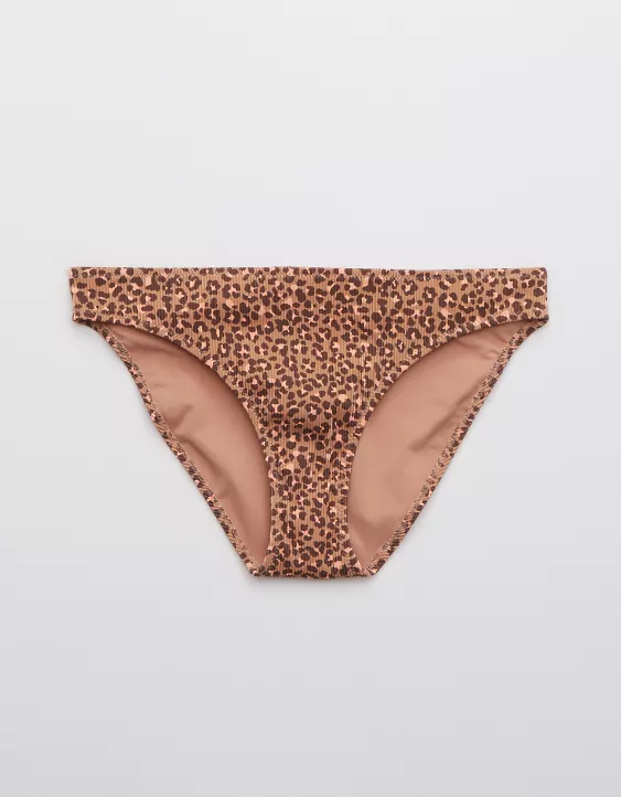 Aerie Ribbed Leopard Bikini Bottom