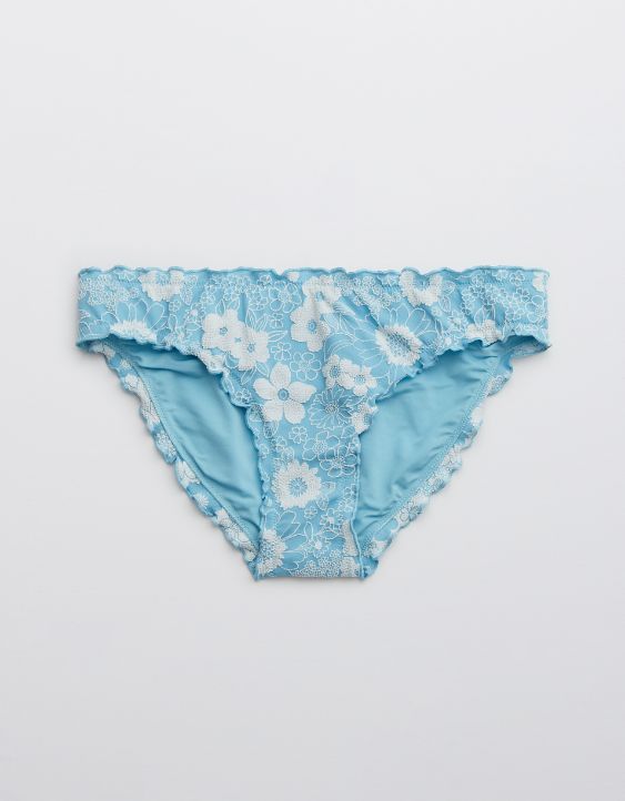 Aerie Jacquard Floral Bikini Bottom