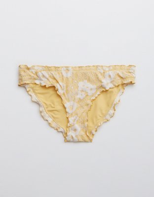 Aerie Jacquard Floral Bikini Bottom