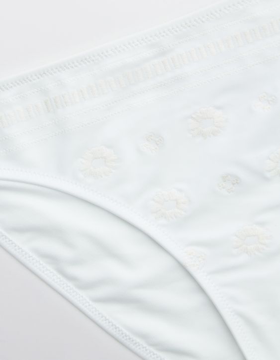 Aerie Embroidered Bikini Bottom