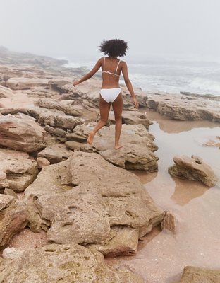 Aerie Embroidered Bikini Bottom