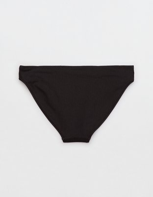 Aerie Shine Rib Full Coverage Bikini Bottom