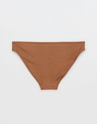 Aerie Shine Rib Full Coverage Bikini Bottom