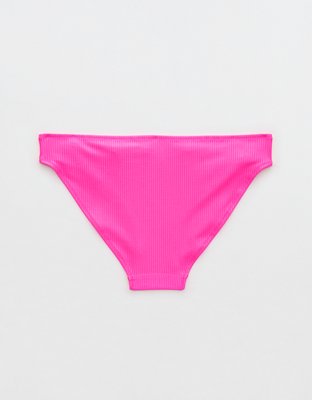 Aerie Shine Rib Full Coverage Bikini Bottom