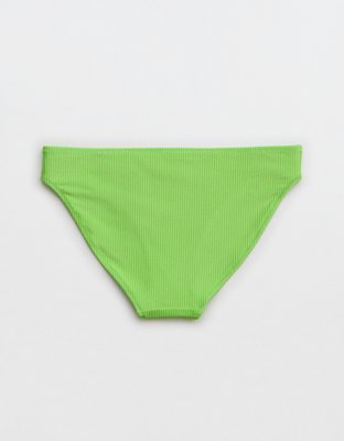 Aerie Shine Rib Full Coverage Bikini Bottom