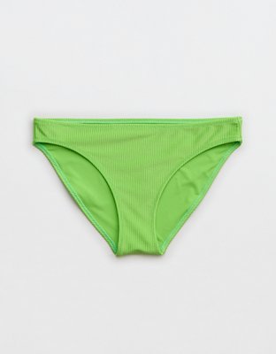 Aerie Shine Rib Cheekiest Ties Bikini Bottom