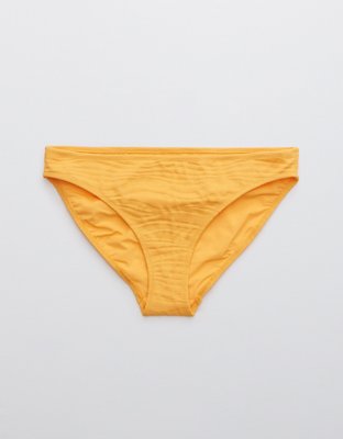 aerie extra small yellow bikini textured. worn once - Depop