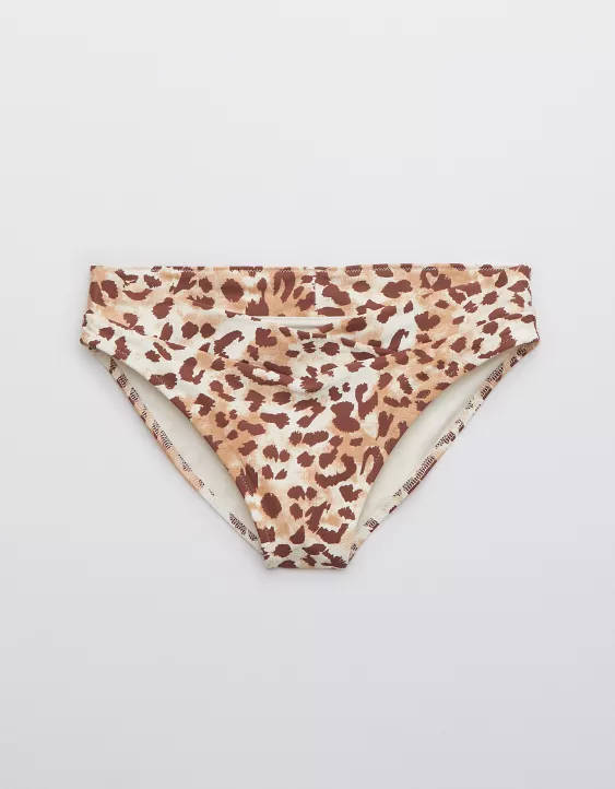 Aerie Leopard Crossover Bikini Bottom