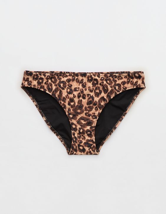 Aerie Bottom de Bikini de Leopardo con Cobertura Completa