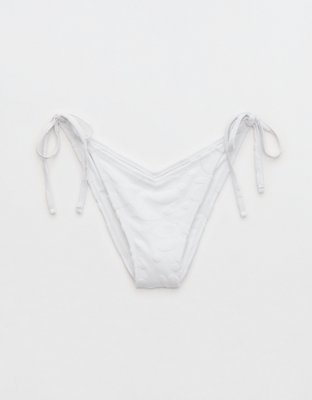 Aerie Bottom de undie cheeky bikini low rise de felpa con lazo