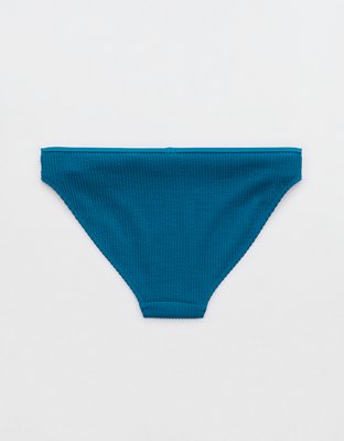 Aerie Bottom de bikini arrugado de copa entera