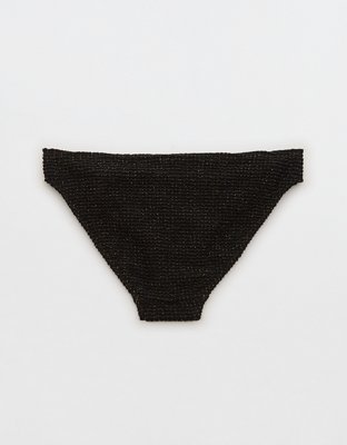 Aerie Lurex Crinkle Full Coverage Bikini Bottom