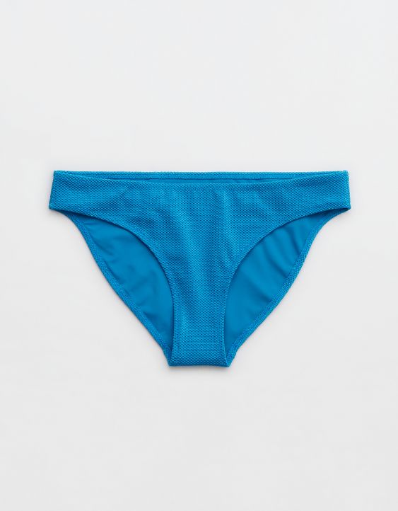 Aerie Shine Pique Full Coverage Bikini Bottom