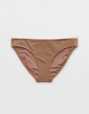 Aerie Shine Pique Full Coverage Bikini Bottom