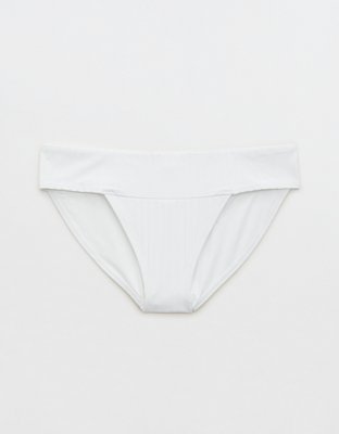 Aerie Wide Rib Low Rise Ring Cheeky Bikini Bottom