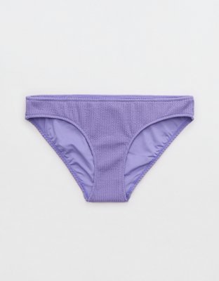 Washed Violet Full Coverage Bikini Bottom