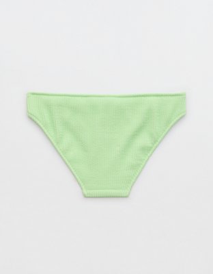 Aerie Bottom de bikini arrugado de copa entera