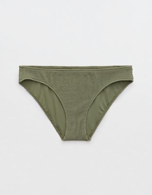 Aerie Shimmery Crinkle Full Coverage Bikini Bottom