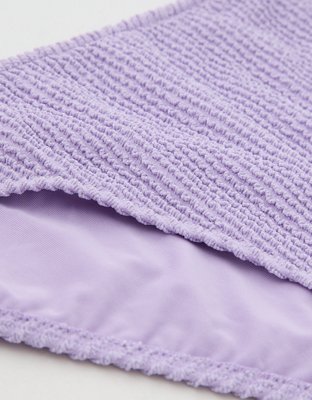 Aerie Shimmery Crinkle Full Coverage Bikini Bottom