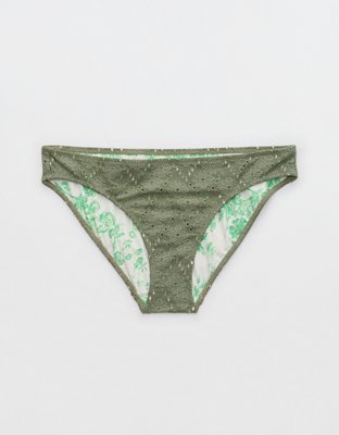 Aerie Eyelet Full Coverage Bikini Bottom