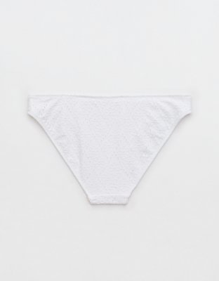 Aerie Eyelet Full Coverage Bikini Bottom