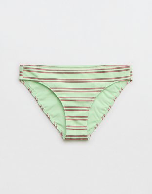 Aerie Beach Babe Shine Rib Voop Bikini Top