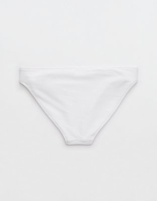 Aerie Shine Rib Full Coverage Bikini Bottom