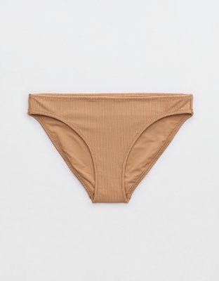 Aerie Shine Rib Full Coverage Bikini Bottom