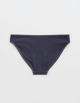 AE x Aerie Match Made In Denim Full Coverage Bikini Bottom