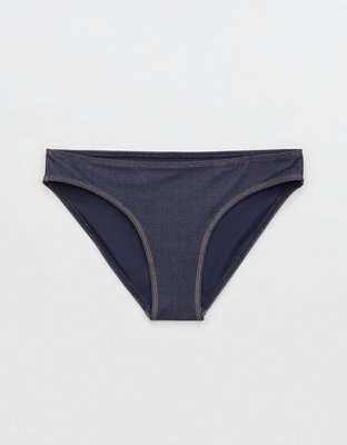 AE x Aerie Match Made In Denim Full Coverage Bikini Bottom