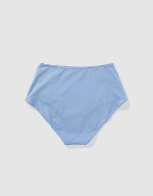 Aerie Shine Pique High Cut Bikini Bottom